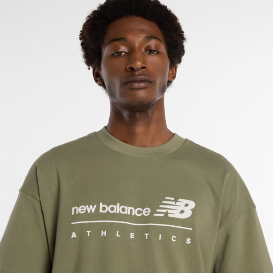 New Balance Ανδρική κοντομάνικη μπλούζα Linear Graphic T-Shirt